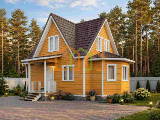 Каркасный дом 6х8